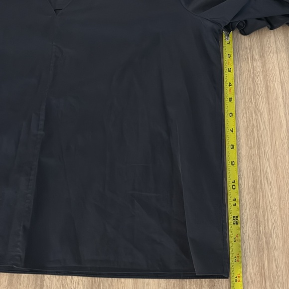 Tibi Navy Ruffle Sleeve Top - Picture 7 of 9